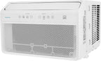 Keystone Energy Star 8,000 BTU Window Mounted Inverter Air Conditioner with Supplemental Heat, Quiet High Efficiency Window AC Unit with Remote for Apartment, Medium Rooms up to 350-Sq. Ft.