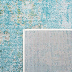 SAFAVIEH Madison Collection Area Rug - 10' x 14', Light Blue & Green, Boho Abstract Design, Non-Shedding & Easy Care, Ideal for High Traffic Areas in Living Room, Bedroom (MAD440J)