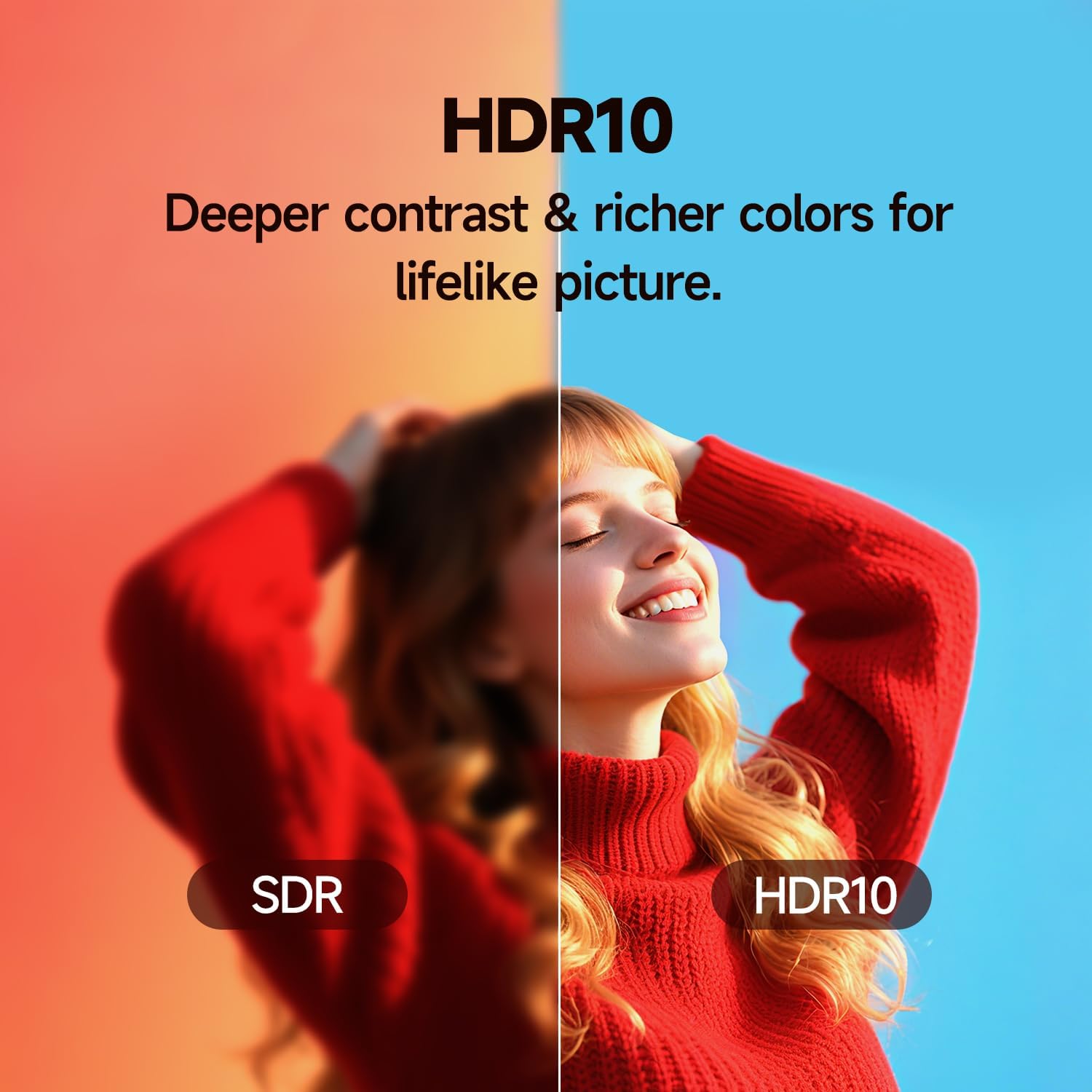 HORION 43 inch Smart TV  4K UHD LED TV with WebOS 22  Ultra Slim Television with Mega Contrast  HDR10  Dolby Audio - Streaming Live  Bluetooth  Hdmi  WiFi ((P6D Series)