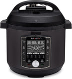 Instant Pot Pro 10-in-1 Pressure Cooker, Slow Cooker, Rice/Grain Cooker, Steamer, Sauté, Sous Vide, Yogurt Maker, Sterilizer, and Warmer, Includes App With Over 800 Recipes, Black, 6 Quart