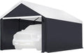 Caravan Canopy Car Tent Sidewalls for Carport, Garage & Shed, Domain, 10 x 20 Ft, Black (Roof and Canopy Not Included) - Portable Vehicle and Motorcycle Shelter - Large Outdoor Storage