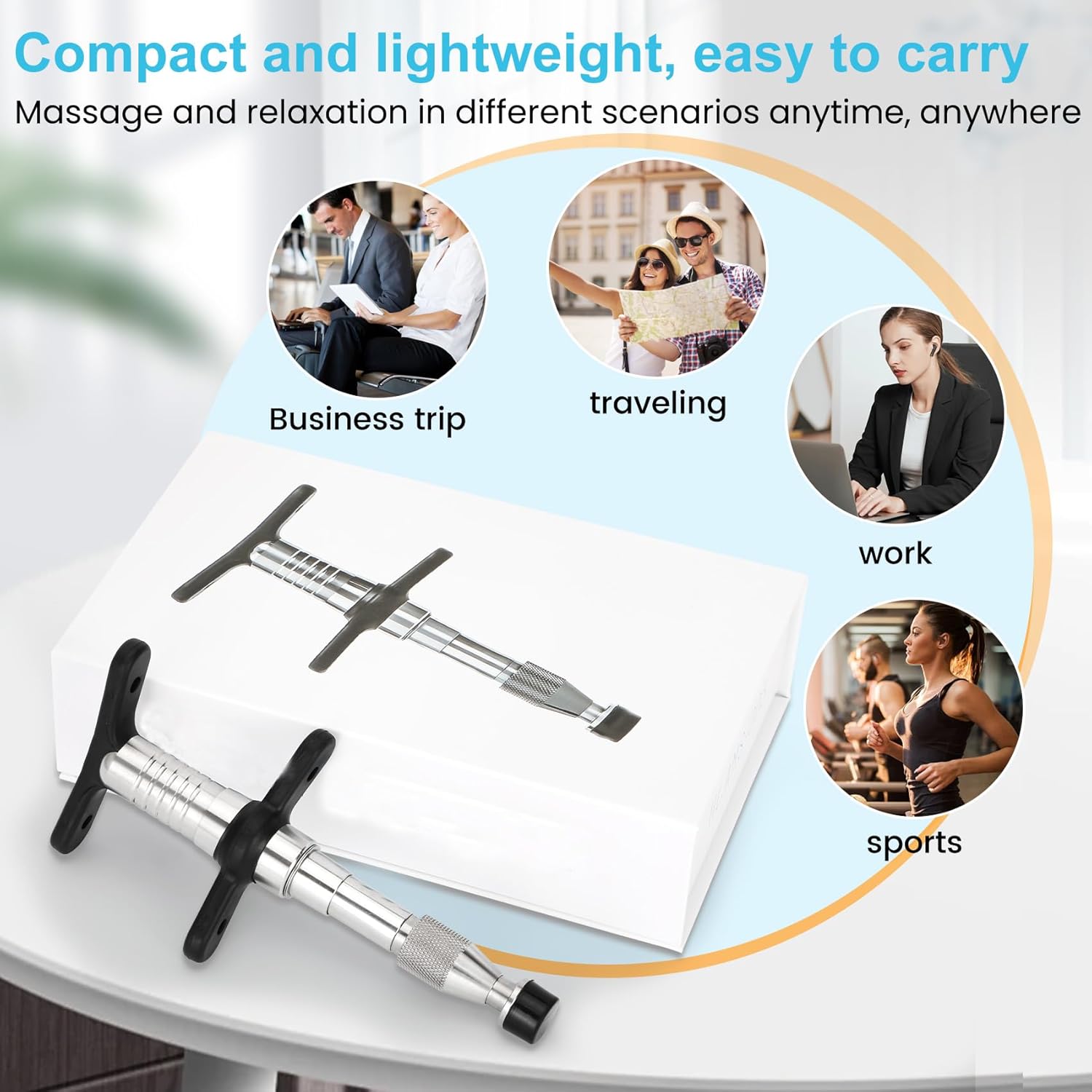 Dreamtrue Adjustable Chiropractic Adjusting Tool, Chiropractor Massage Tool for Face, Joint Pain and More Effective, 0-280N