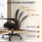 Office Chair, Ergonomic Desk Chairs 330LBS Capacity High Back Mesh Computer Chair with Flip-up Armrests, Comfy Work Chair with Adjustable Lumbar Support, Rolling Chair