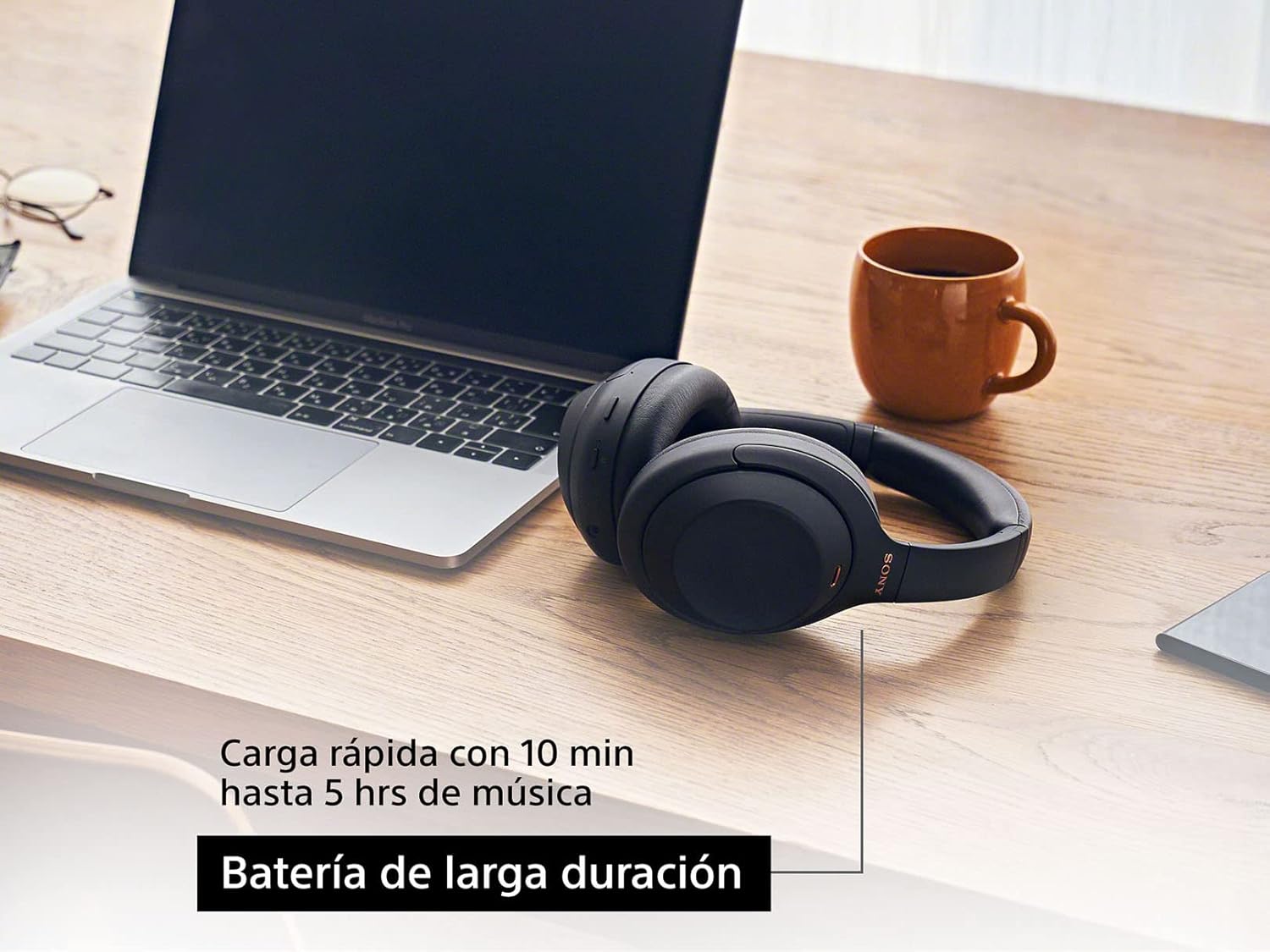 Sony WH-1000XM4 Wireless Premium Noise Canceling Overhead Headphones - 30hr Battery Life  Over Ear Style with Mic for Phone-Call and Alexa Voice Control - Black International Version