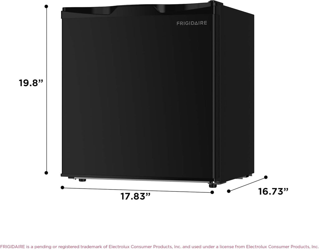 Frigidaire EFR115 Mini Refrigerator - Energy Saving - CFC Free - Slide Out Shelves - Ideal for for Dorm, Office, RV, Garage, Apartment - 1.6 Cubic Feet, Black