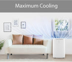 LG 6,000 BTU DOE 8,000 BTU ASHRAE Portable Air Conditioner, 115V, Cools 250 Sq.Ft. (10' x 25' Room Size), Quiet Operation, LCD Remote Control, and Window Installation Kit, White