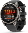 Garmin fēnix® 8 Pro  51mm  AMOLED Display  Premium Connected Multisport GPS Smartwatch  inReach® Technology  Sapphire  Titanium with Graphite/Black Silicone Band
