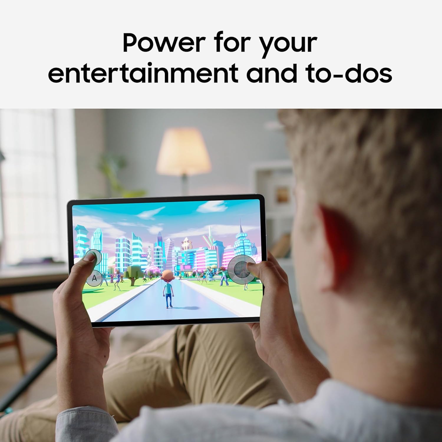 Samsung Galaxy Tab S10 FE 128GB WiFi Android Tablet  Large Display  Long Battery Life  Exynos 1580 Processor  IP68 Water-Resistant  90 Hz Refresh  S Pen for Note-Taking  US Version  Silver