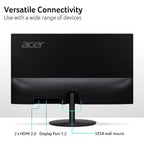 acer SB272U Ebiip 27" WQHD 2560x1440 IPS Zero-Frame Gaming Office Monitor | AMD FreeSync Technology | Ultrathin Stylish Design | 100Hz | 1ms VRB | Low Blue Light | Display Port & 2 x HDMI 2.0 Ports