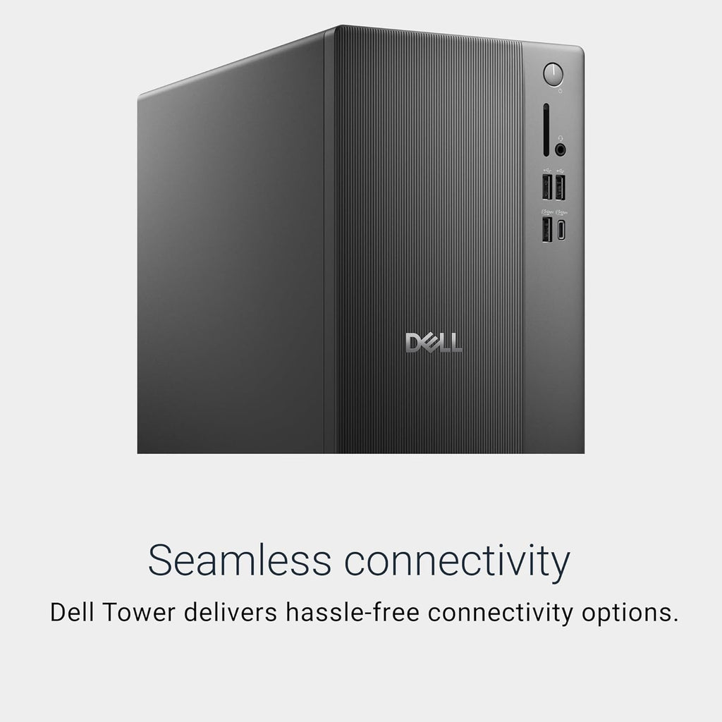 Dell Tower Desktop ECT1250 - Intel Core Ultra 7-265 Processor  UHD Graphics  32GB Memory  1TB M.2 SSD  3.0 SD Card Reader  Wired Keyboard and Mouse  Windows 11 Home  Basic Onsite Service