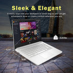 HP Stream 14" HD BrightView Laptop  Intel Celeron N150  16GB RAM  288GB Storage (128GB UFS + 160GB Docking Station Set)  Intel UHD Graphics  720p Webcam  Wi-Fi  1 Year Office 365  Win 11 S  Silver