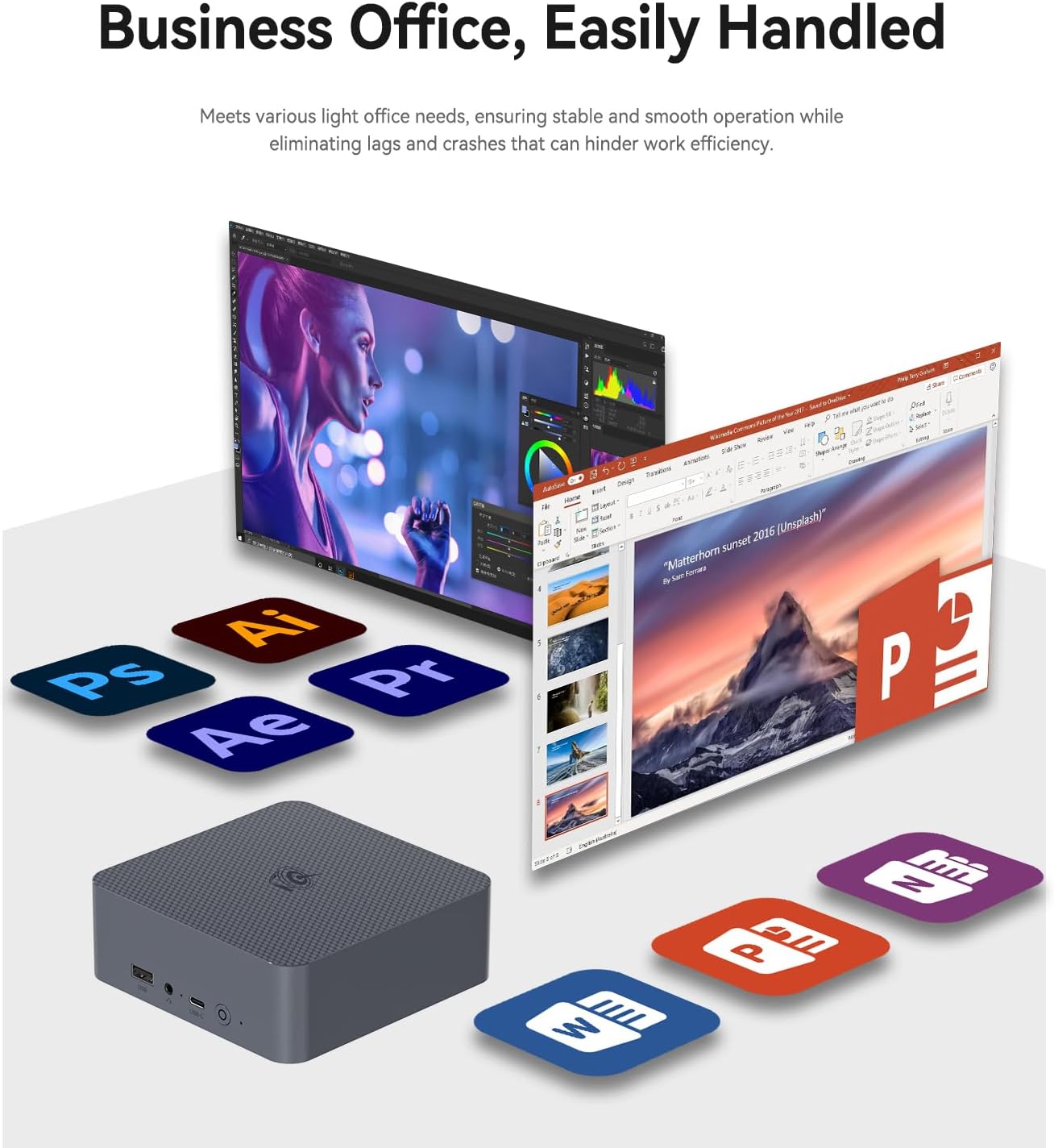 Beelink EQi12 Mini PC  Intel Core 1220P (up to 4.4GHz) 10C/12T  Mini Computer 16GB DDR4 3200MHz 500GB PCIe4.0 SSD  Dual HDMI Display 4K 60Hz/WiFi6/BT5.2/HTPC/NPU/AI/Built-in PSU