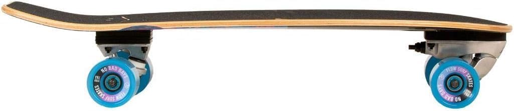 Flow Surf Skates Cruiser - 29"x10" 7-Ply North American Maple Deck, Carving Truck, Fully Assembled, Supports up to 275 lbs for Surf-Like Carving