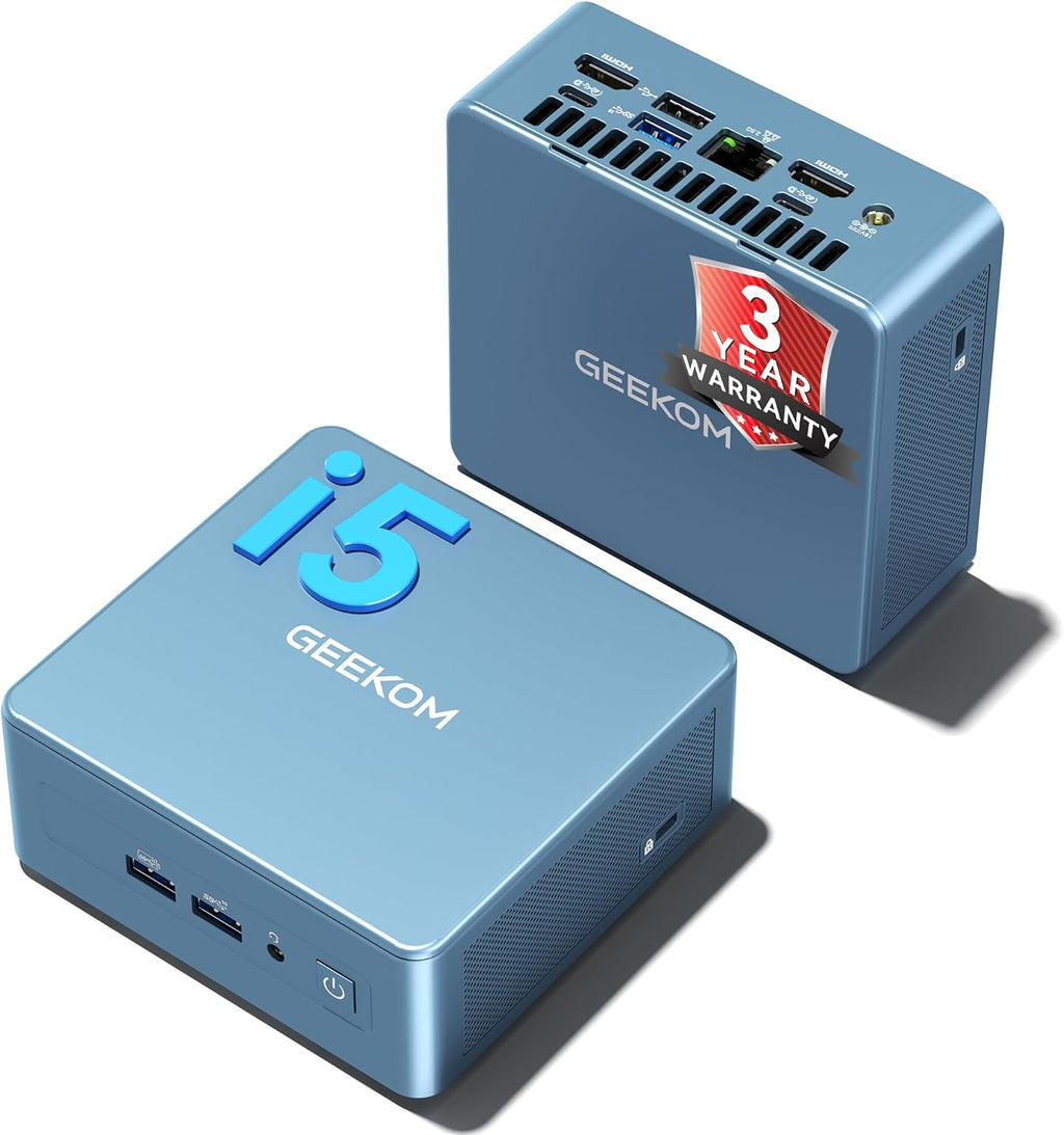 GEEKOM Mini PCBusiness Cost-Saving Star IT12(3-Year Coverage) with 12th Gen Intel i5-12450H Mini Computers 16 RAM/512GB SSD(Not LPDDR) Windows 11 Pro Desktop PC (Low-Power) Dual USB 4/8K(UHS-II)