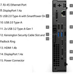 Dell OptiPlex 7020 MFF Mini Business Desktop Computer  7000 Micro Form Factor  14th Gen Intel 14-Core i5-14500T (Beat i7-13700T)  16GB DDR5 RAM  512GB PCIe SSD  WiFi 6E  2 DisplayPorts  HDMI  W11 Pro