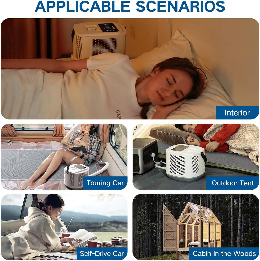 Comfort for Beds,Bed Water Cooling System with Portable Cooling Mattress & Heater(54°F-115°F), Quiet Operation,with Blankets Zone Any Size Bed .for Indoor