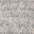 SAFAVIEH Abstract Collection Area Rug - 9' x 12', Ivory & Charcoal, Handmade Wool, Ideal for High Traffic Areas in Living Room, Bedroom (ABT340H)