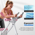 MERACH Ab Machine, Adjustable Ab Trainer Machine, AB Workout Equipment for Home Gym, Independent Dual Tracks for Mountain Climber, Foldable for Home Exercise, Load Capacity 440 LBS