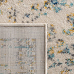 SAFAVIEH Area Rug 9x12 - Evoke Collection - Large - Ivory & Blue, Shabby Chic Oriental Medallion Design, Non-Shedding & Easy to Clean, Ideal for Living Room, Bedroom, Dining Space (EVK220C)