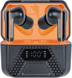 KLEIN TOOLS AESEB2 Elite Bluetooth Jobsite Earbuds, True Wireless Earplugs, 25dB NRR Hearing Protection, 24-Hour Playtime, Digital LED Display