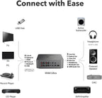 WiiM Ultra Music Streamer & Digital Preamp | 3.5" Touchscreen  Compatible with Google Cast & Alexa  Stream Spotify  Amazon Music  Tidal & More | HDMI ARC  Phono Input & Headphone Output | Space Gray