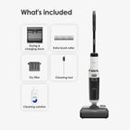 Tineco Floor ONE Stretch S6 Cordless Wet Dry Vacuum Cleaner, 180°Lay-Flat Smart Vacuum Mop, 40 Minutes Long Runtime 158℉ Flashdry Self-Cleaning, Dual-Sided Edge Cleaning Lightweight Floor Cleaner