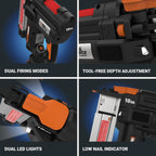 Worx Nitro 20V 18GA Cordless Brad Nailer, Cordless Nail Gun, Nail Gun Battery Powered, Up to 2 Inch, Tool-Free Jam Release, Trimming & Molding, Baseboard WX842L PowerShare – Battery, Charger Included