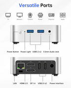 ACEMAGIC V1 Mini PC Computers  Intel Twin Lake N150(Turbo 3.6GHz)  16GB DDR4 RAM 1TB M.2 SSD Mini Desktop Computer  4K HDMI DP/2xUSB3.2 WiFi/BT  VESA GbE  HTPC/Business Office Micro Pc