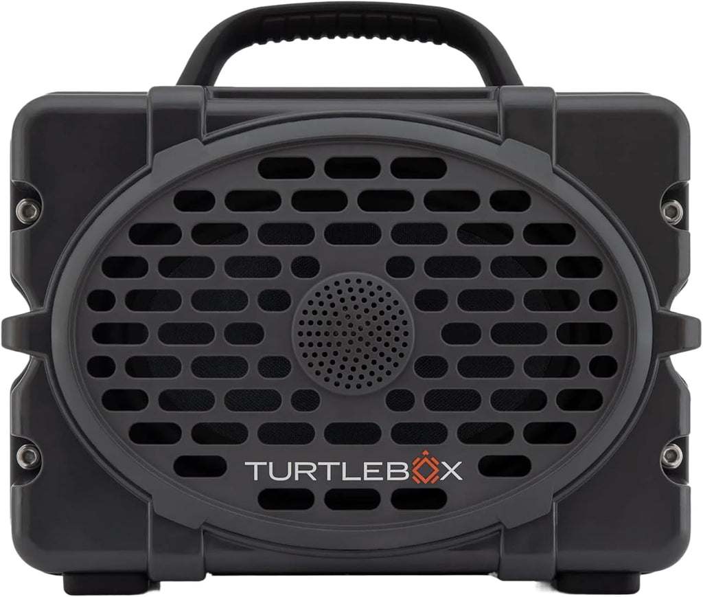 Turtlebox Original Gen 3: Portable Outdoor Bluetooth Speaker – Ultra-Loud (120dB)  Waterproof (IP67)  Rugged  Impact-Resistant  3-Day Battery | Party Mode: Unlimited Pairing for Stereo Sound  Gray