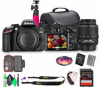 Nikon D3200 24.2MP DSLR Camera Kit with 18-55mm VR Zoom Lens – Full HD 1080p Video Capture  Fast 11-Point Autofocus System + 128GB Memory Card + Protective Memory Card Case + Camera Bag + More