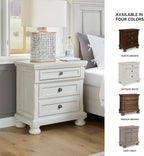 Signature Design by Ashley Robbinsdale Traditional 2 Drawer Night Stand, White