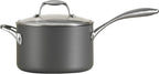 Tramontina OnyxPro Hard Anodized Non Stick 4-Quart Large Sauce Pan with Glass Lid, Oven Safe