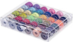 Brother RLX3817A 17-Stitch Sewing Machine (Blue) with 36-Piece Bobbins and Sewing Threads Set (Renewed) (2 Items)