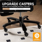 Executive Office Chair with Foot Rest Big and Tall Office Chair for Heavy People Ergonomic High Back Recline Chair Large Computer Desk Chair Black