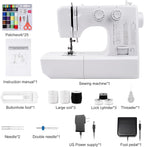 Mini Sewing Machine for Beginners Kids, Portable Sewing Machine with 45 Built-In Stitches and High Speed, Double Needle with 42PCS Sewing Kit Us Plug (110v), Sewing Gifts for Women Mom