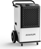 250 Pint Commercial Dehumidifier, Industrial Dehumidifier for 8,000 Sq.Ft Basement Warehouse Construction, Large Heavy Duty Commercial Grade Dehumidifiers with Drain Hose, Auto Defrost, Auto Restart