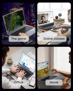 15.6 inch Laptop with Pentium Gold 6500Y(Up to 3.4GHz)  16GB RAM 256GB SSD 1080P Full HD  USB-C WiFi 5 BT5.0 Gray Computer Laptops for School  Business