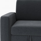 Yaheetech Sectional Sofa L-Shaped Sofa Couch Bed w/Chaise & USB, Reversible Couch Sleeper w/Pull Out Bed & Storage Space Living Room Dark Gray