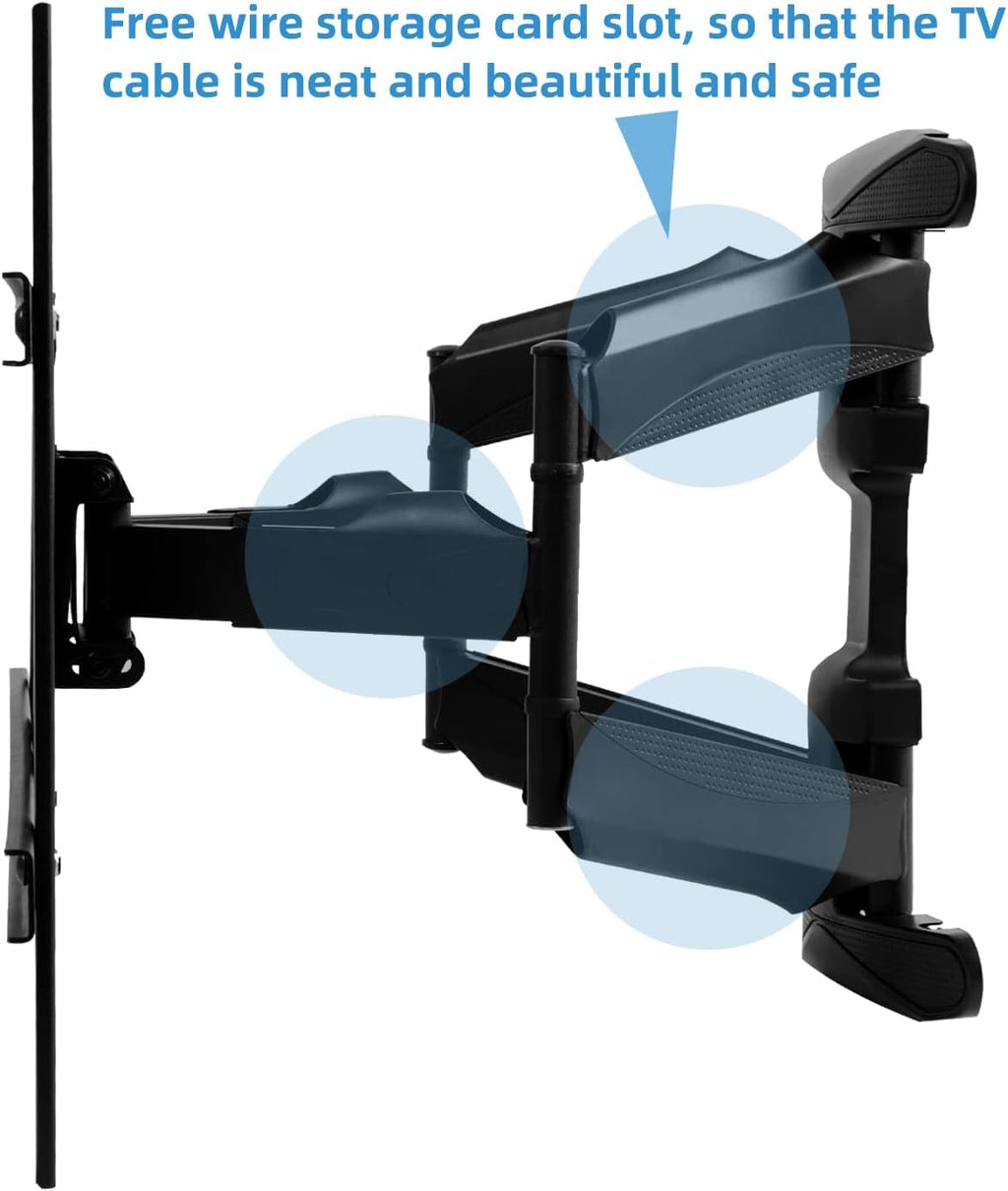 SYLVOX Full Motion Outdoor TV Wall Mount  Fits for TV Size from 40 Inch to 75 Inch  Flexible 6 Articulating Dual Arms  Wall Mount Bracket  Maximum VESA 600 x 400 mm