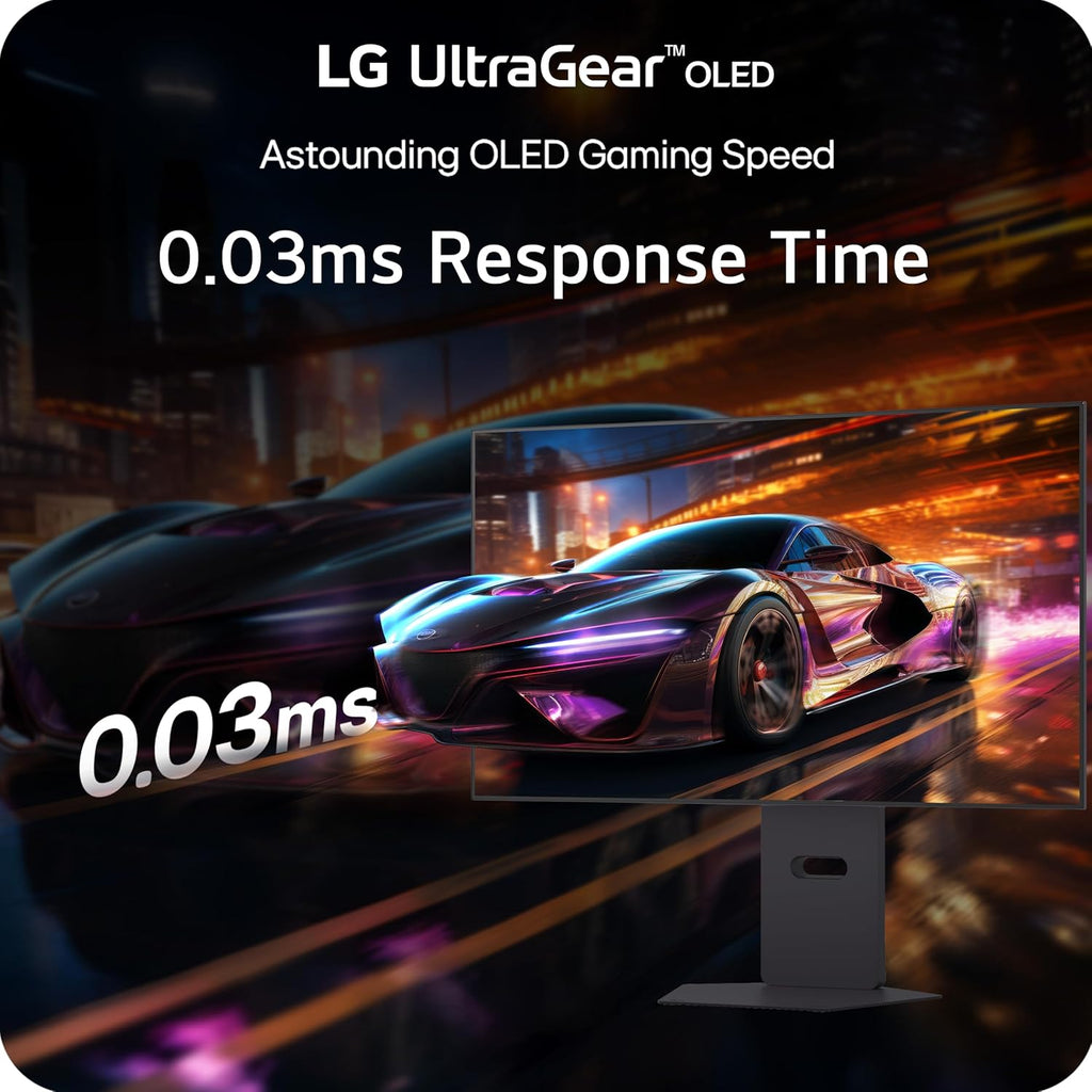 LG 32GX870A-B 32-inch Ultragear 4K UHD (3840 x 2160) OLED Gaming Monitor  Dual-Mode  240Hz  0.03ms  NVIDIA  AMD FreeSync Premium Pro  VESA DisplayHDR True Black 400  USB Type-C  DP2.1