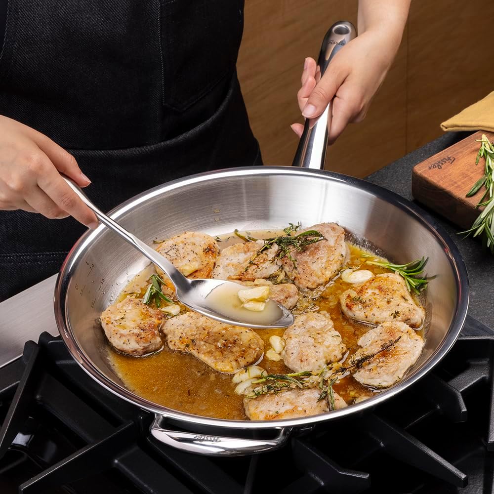 Fissler M5 Pro-Ply 5-ply Stainless Steel Frying Pan, 12.6 Inch