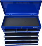 Workington Portable Metal Tool Chest with 6 Drawers, 24" 6-Drawer Tool Chest Cabinet with Ball Bearing Drawer Slides, Steel Tool Storage Box Organizer 4005 Blue