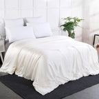 LilySilk All Season 100% Silk Comforter with Silk Shell Duvet, Queen(87x90 Inch,Net Weight:1.75kg)