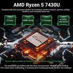 HP 17 Laptop Essential Computer  17.3 IPS FHD Business PC  6-Core AMD Ryzen 5  32GB RAM  1.5TB Storage (1TB SSD + 500GB Ext)  Windows 11 Pro Copilot AI Lifetime Office  HubxcelAccesory  Number Pad