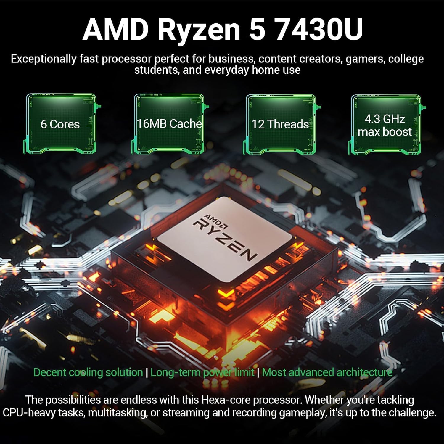 HP 17 Laptop Essential Computer  17.3 IPS FHD Business PC  6-Core AMD Ryzen 5  32GB RAM  1.5TB Storage (1TB SSD + 500GB Ext)  Windows 11 Pro Copilot AI Lifetime Office  HubxcelAccesory  Number Pad