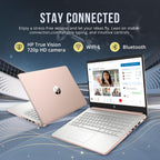 HP Stream 14" HD BrightView Laptop  Intel Processor N150  8GB RAM  128GB eMMC  Intel UHD Graphics  720p Camera  Wi-Fi  1 Year Office 365  Win 11 S  Gold