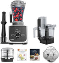 Vitamix Ascent X4 Gourmet SmartPrep Kitchen System, Professional-Grade Blender, Stainless-Steel Blades, 12-Cup Food Processor Attachment with 4 Discs, 48 Oz Blender Container, White