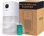 RKIN HEPA 14 Smart Air Purifier - Large Room Air Purifier with PM2.5 Monitor, WiFi & App Control for Pet Hair, Odors, Pollen & Smoke for Home, Covers Up to 663 Ft², Auto, Turbo, and 29.5db Sleep modes