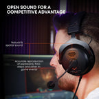 beyerdynamic MMX 330 Pro Open-Back Gaming Headset with Stellar.45 Driver and Condenser Microphone  Wired Gaming Headphone Suitable for PC  Gaming Console  PS  Switch. Handmade in Germany