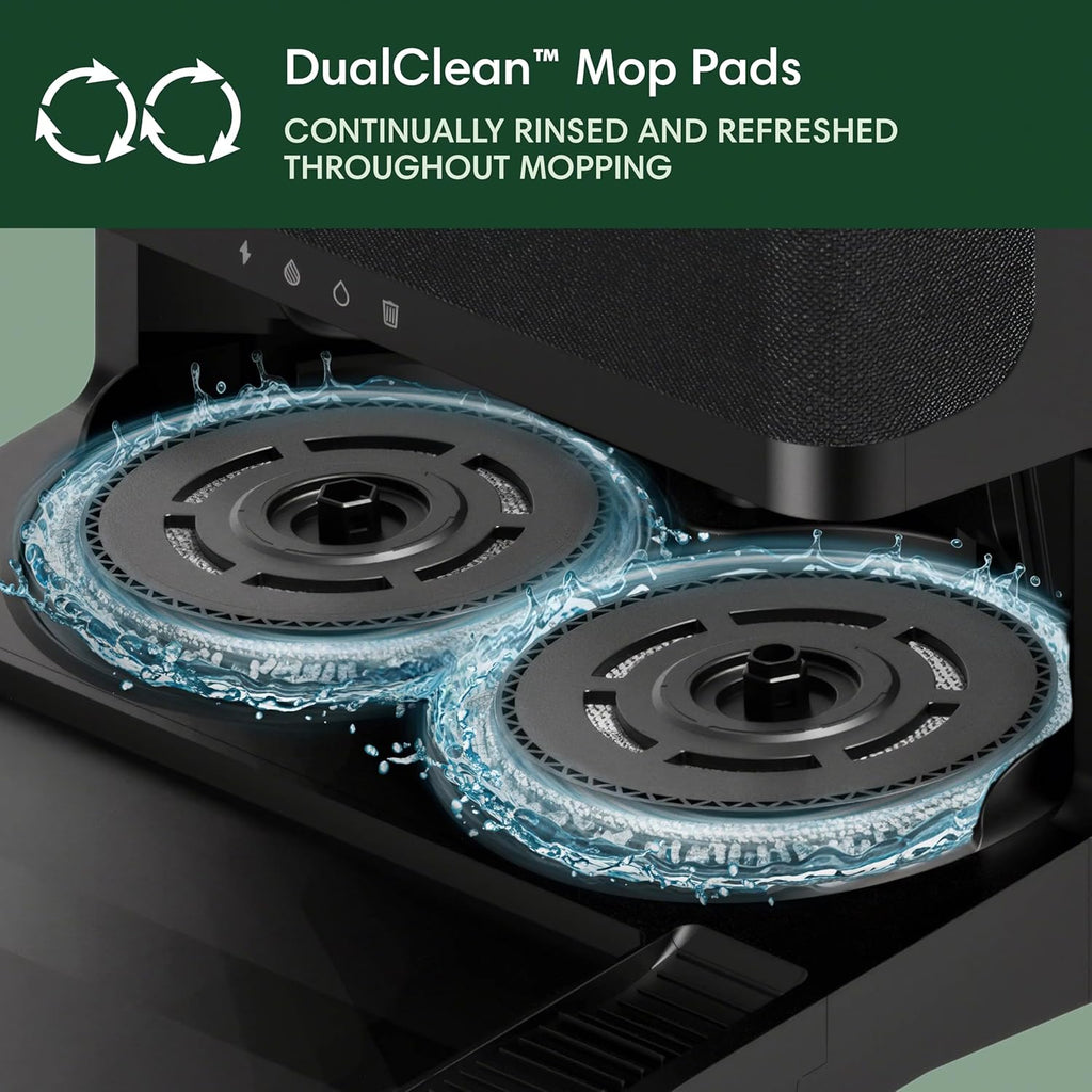 iRobot Roomba Plus 405 (G181) 2in1 Vacuum & Mop Robot with AutoWash Dock - Dual Spinning, Smart & Fast Mapping, Ideal for Pet Hair, Self-Empties 75 Days, Intense Suction, Pad Washing & Drying